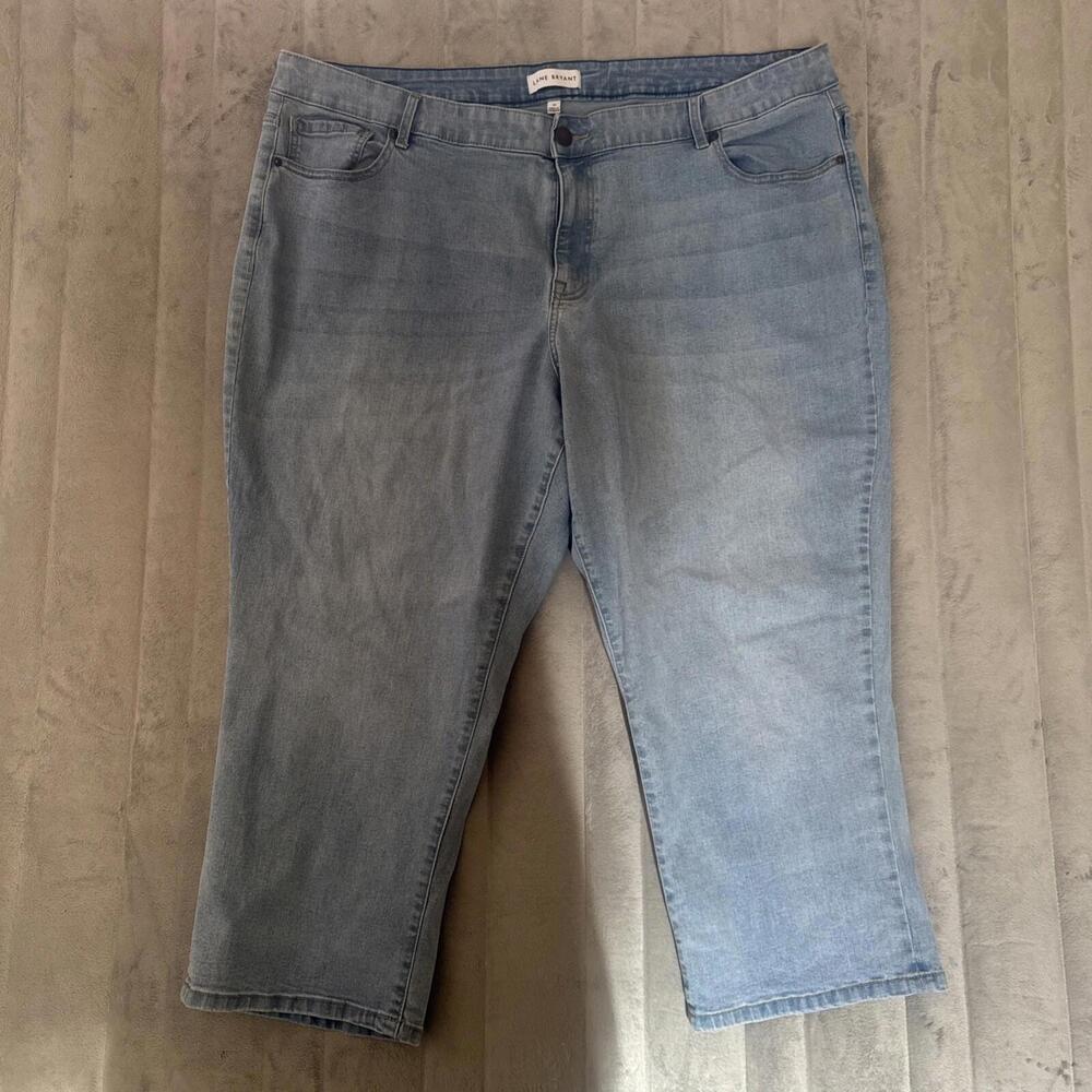 Lane Bryant Flex‎ Magic Waistband Jeans Size 24 Signature Fit Light Wash Stretch